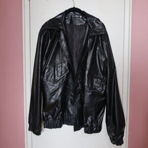 YesStyle Koiyua - Couple Matching Applique Faux-Leather Jacket with Patches